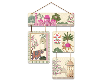 Artvibes Royal Fort And Rides Moder Art Decorative Wall Art MDF Wooden Wall Hanger for Hom