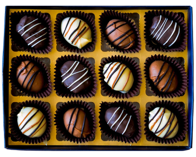 Dalmond Truffles Handmade Almond Date Chocolates Gift Box and Chocolates Gift Pack -12 Pcs