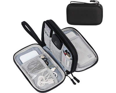 8.3x5 Inch Tech Pouch Organizer with 1 Year Warranty