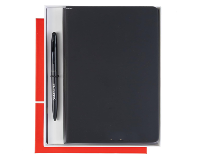 Personalized Name & Charm Leather Diary and Pen Gift Set (Black) Customized Corporate Gifts for Staff Employees Men|Diary for Men Boys|Gifts For Mens|Christmas Gifts Men Women|Secret Santa Gifts