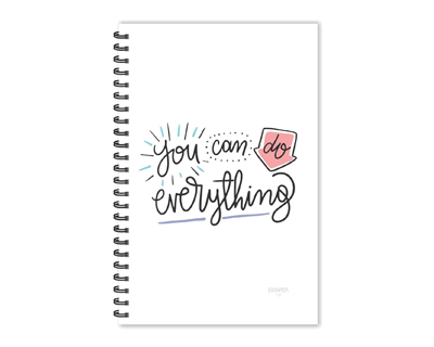 You can do Everything Motivational Quotes A5 Ruled Notebook, Quotes Notebook Diary for Office, Gift Purpose Dairy