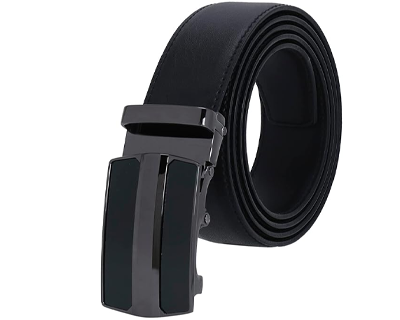 Men's Auto Lock PU Leather Belt
