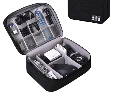 Seagull Flight of Fashion Nylon 2 Layer Gadget Organizer Case,Electronic Accessories Bag,Tech Organizer Pouch for Hard Disk,Pen Drive for Home