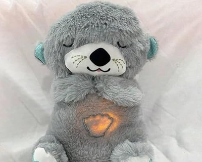 Breathing Teddy Toy with Soft Music and Light, Calming Stuffed Animal with Gentle Breathing Motion for Relaxation, Sleep Comfort, Stress Relief and Bedtime Companion for All Ages