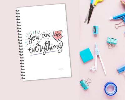 You can do Everything Motivational Quotes A5 Ruled Notebook, Quotes Notebook Diary for Office, Gift Purpose Dairy