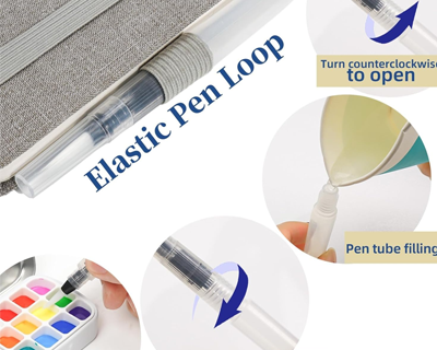 Contain with Paint Mixing Palette and Watercolour Tray,Watercolour Paint Mixing Palettes for Artists
