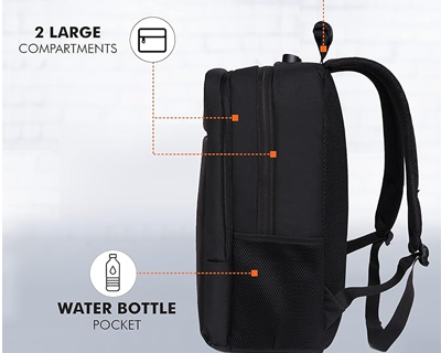 Lock Backpack Bag with 15.6 Inch Laptop Compartment, USB Charging Port & Organizer Pocket for Men Women Boys Girls