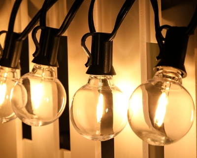 String Lights for Outside 25 FT, Outdoor Lights for Patio with 25 + 1 Shatterproof LED Edison Bulbs