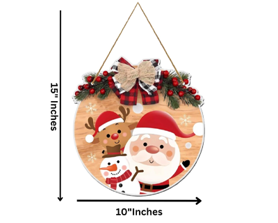 Webelkart Premium Merry Christmas Printed Wall Hanging/Door Hanging For Home And Christmas Decorations Items- Christmas Gift Items