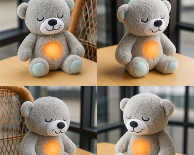 Teddy Bear Sound Toy with Light and Music for Kids Stuffed Animal Plush Toys 1-5 Years Boys Girls Birthday Gift