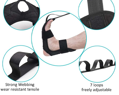 Yoga Belt for Women Men, 5 Loops Yoga Strap for Stretching, Yoga Bands for Yoga Exercise Fitness
