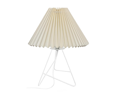 Metal Table Lamp with Fabric Shade, Bedside Lamp Gift