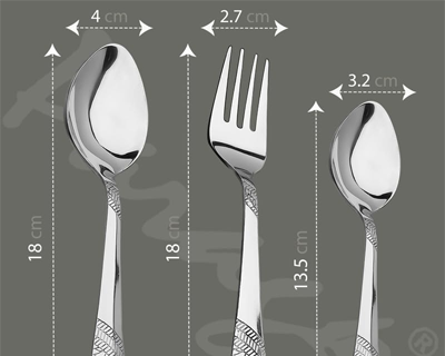 Parage 18 Pieces Premium Stainless Steel Cutlery Set, Home & Kitchen with Gift Box