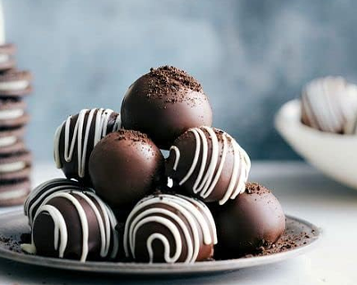Deluxe 12 Pcs Truffle Chocolates + DryFruits - Almond & Cashew Gift Pack | Premium Handmade Celebration Chocolate Gift Box For Birthday
