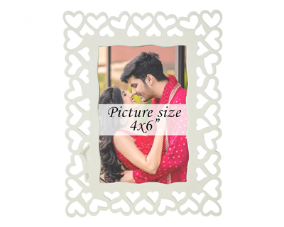 Art Street Decoralicious Designer Table Photo Frame White for Home
