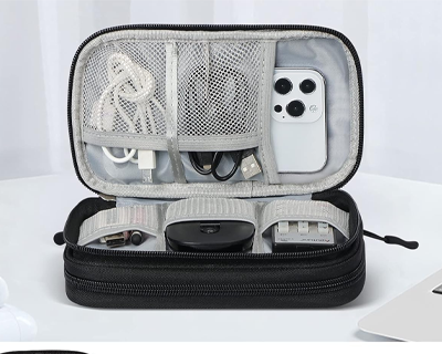 8.3x5 Inch Tech Pouch Organizer with 1 Year Warranty