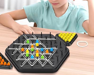 Triangle Building Board Game, 2-4 Players, Ages 3