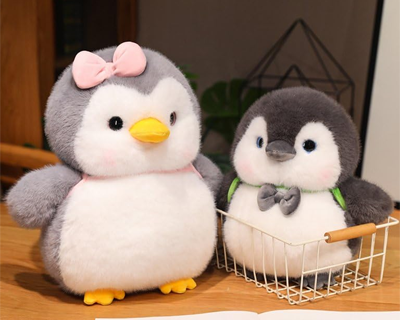Penguin Soft Toy with Bag 35cm