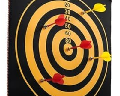 Storio Magnet Dart Board Game for Kids,Double Sided Magnet Dart Board with Darts