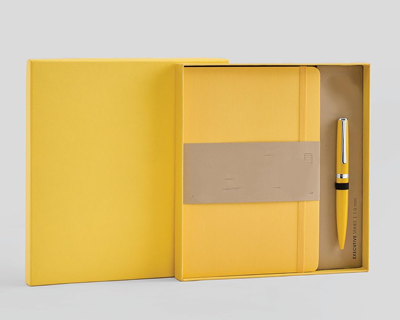 Executive Series A5 Diary & Pen Gift Set | Includes Classic Ball Pen & Softcover Notebook
