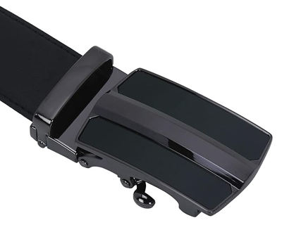 Men's Auto Lock PU Leather Belt