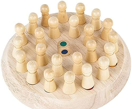 ToyTastic Wooden Memory Match Stick Chess Game, BLOWEST Colorful Memory Chess, Funny Block Board Game, Early Educational Toy, Brain Training Games for Kids