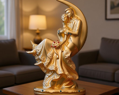 Moon Couple showpiece/Couple Statue Gifts for Wedding|| Couple Idol for Home Decor