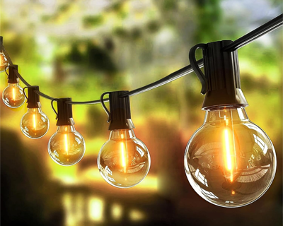 String Lights for Outside 25 FT, Outdoor Lights for Patio with 25 + 1 Shatterproof LED Edison Bulbs